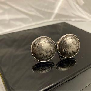 COPY - COPY - Original Buffalo/Indian Head Nickel Cufflinks